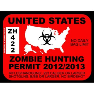Illustration for article titled Grab a zombie hunting permit before you go head-hunting